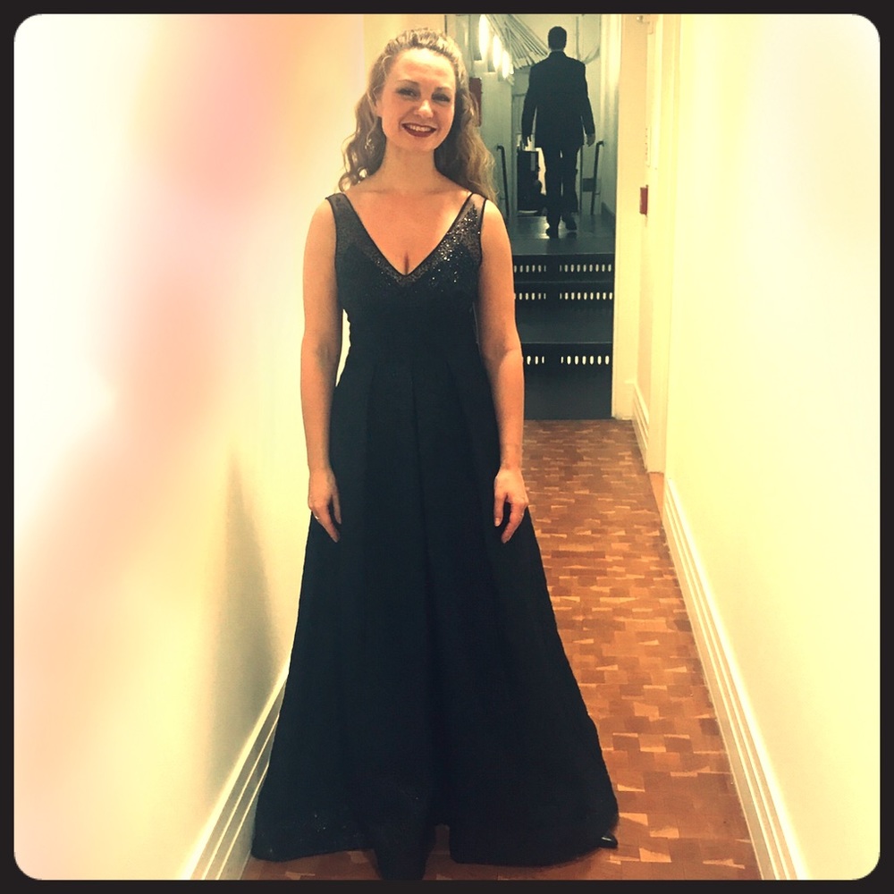 A line sparkling dress